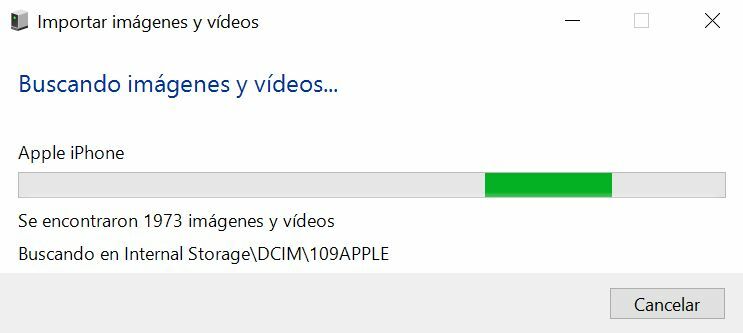 importar imágenes de iphone a windows 10